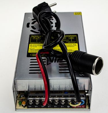 Адаптер з 220V на 12V прикурювач 40А (потужність 480W, для компресора, автохолодильника, мийки)