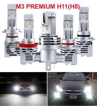 LED лампы "M3 PREMIUM" H11(H8) цоколь (55Вт, 6500К, 9-32v, ZES)