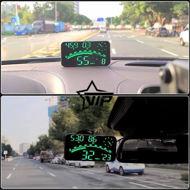 Автомобильный GPS спидометр, одометр "HUD G10" (Часы, Компас, Дисплей 4)