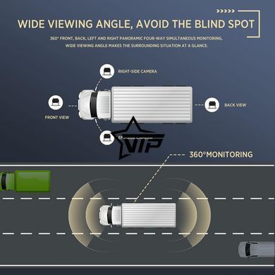 Паркувальний комплекс "Truck WiFi-K" для вантажних автомобілів (камера 4шт + монітор 7")