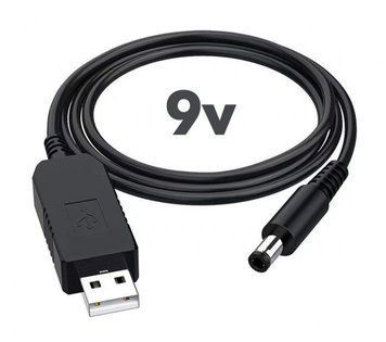 Кабель USB 5V - DC 9V для живлення WI-FI роутера від повербанку (штекер 5,5*2,1мм)