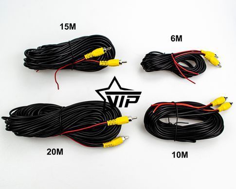 Відео кабель подовжувач 20 метрів RCA-RCA AV для камери заднього виду