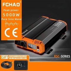 Інвертор 12V-220 синусоїдальний FCHAO KSC-2500W (Чиста синусоїда, 5000Вт)