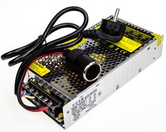 Адаптер з 220V на 12V прикурювач 10А метал (потужність 120W, для компресора, автохолодильника, мийки)