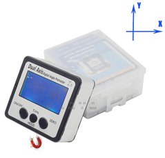 Кутомір "Dual Axis" двоосьовий електронний магнітний, інклінометр, цифровий рівень (IP54, точність ±0,2°)