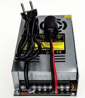 Адаптер з 220V на 24V прикурювач 15А (потужність 360W, для компресора, автохолодильника, мийки)