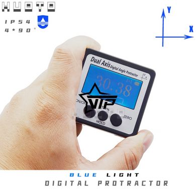 Кутомір "Dual Axis" двоосьовий електронний магнітний, інклінометр, цифровий рівень (IP54, точність ±0,2°)