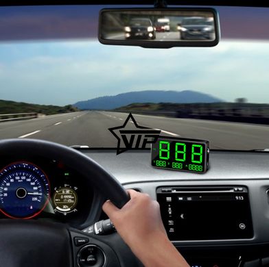 Автомобильный GPS спидометр HUD C80 (Экран 4,4 дюйма, Цифровой универсальный 12-24V)