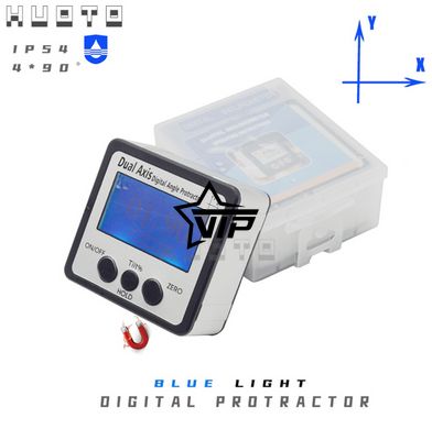Кутомір "Dual Axis" двоосьовий електронний магнітний, інклінометр, цифровий рівень (IP54, точність ±0,2°)