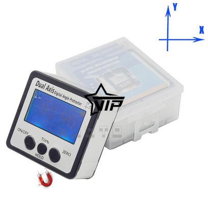 Угломер "Dual Axis" двухосевой электронный магнитный, инклинометр, цифровой уровень (IP54, точность ±0,2°)