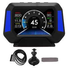 Бортовий комп'ютер HUD P21 (OBD2 діагностика, GPS)