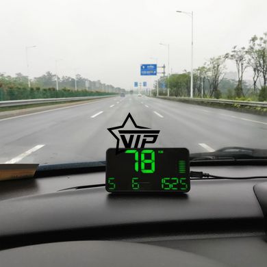 Автомобильный GPS спидометр HUD C90 (Экран 5,5 дюймов, Цифровой универсальный 12-24V)