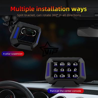 Бортовой компьютер HUD P21 (OBD2 диагностика, GPS)