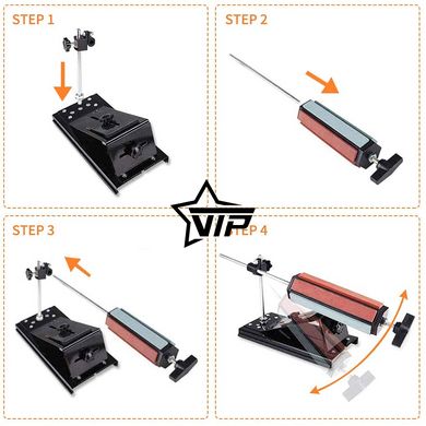 Станок для заточки ножей Ruixin Pro III V2, профессиональная точилка для ножей, ножниц и др. (6 брусков)