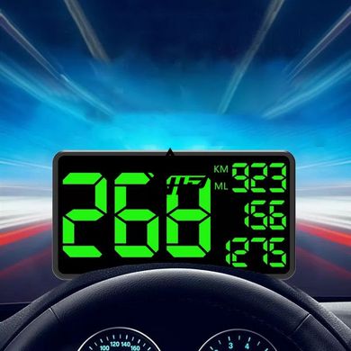 Автомобільний GPS спідометр HUD C1090 (Екран 6,2 дюйми, Цифровий універсальний 12-24V)