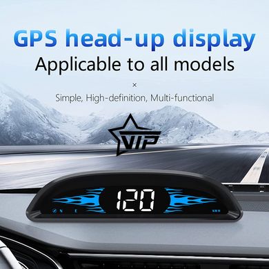 Автомобільний GPS спідометр, одометр "HUD G2" (Годинник, Компас, Дисплей 4,3)