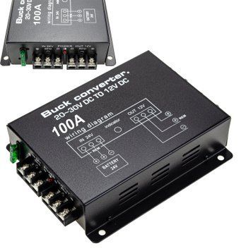 Перетворювач напруги "24V-12V 1200W", автомобільний інвертор 24V-12V (100A)