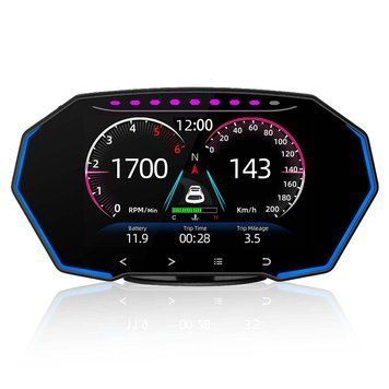 Бортовий комп'ютер HUD F11 (OBD2 діагностика, GPS)