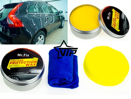 Твердий віск CARNAUBA Mr.FIX з нанопокриттям (поліроль супер блиск!)