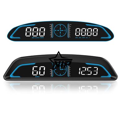 Автомобільний GPS спідометр, одометр "HUD G3" (Годинник, Компас, Дисплей 5.5)