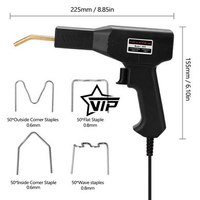 Набір для ремонту бамперів, пластикових деталей TS-60, Гарячий степлер (паяльник) для паяння та зварювання пластику