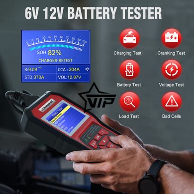 Konnwei KW-870 Профессиональный автосканер OBD2, CAN с тестером АКБ (6В - 12В)