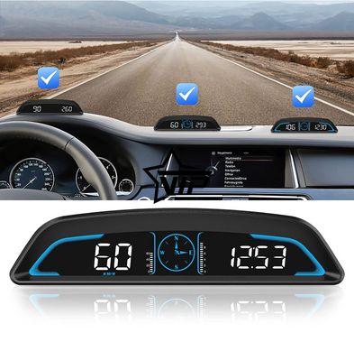 Автомобильный GPS спидометр, одометр "HUD G3" (Часы, Компас, Дисплей 5,5)