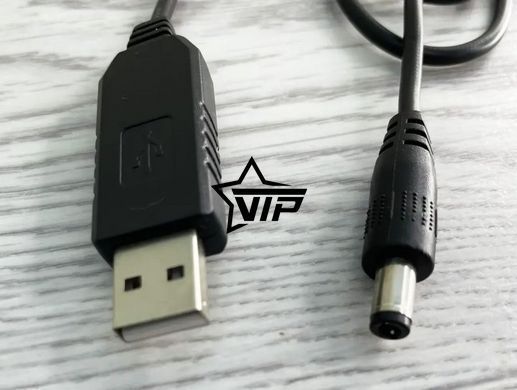 Кабель живлення USB 5V - DC 5V (2А) від повербанку, USB порту (штекер 5,5*2,1мм)
