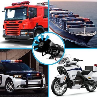Спецсигнал СГУ 12v 100w "Police Siren 5100" (Рупор, микрофон, сирена 5 мелодий)