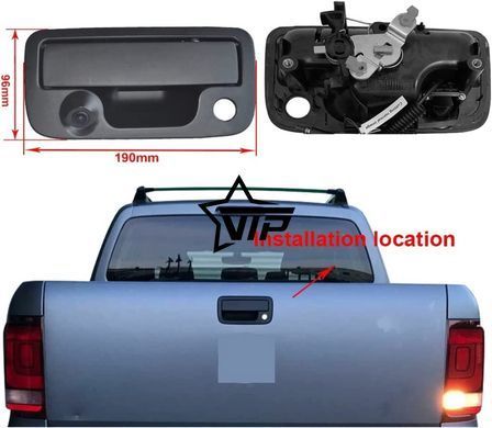 Камера заднего вида "NaviFly VW Amarok " штатная в ручку багажника для (VW Amarok)