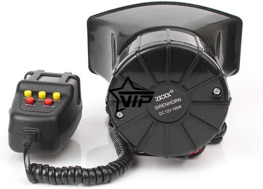 Спецсигнал СГУ 12v 100w "Police Siren 5100" (Рупор, микрофон, сирена 5 мелодий)