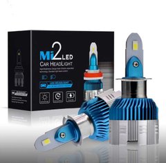 LED лампы H3 цоколь "Mi2 Super Focusing" (56Вт, 6000Лм, 6000К, 9-16v, 5530 CSP)