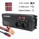 Инвертор 12V-220 "LVYUAN 1600W", преобразователь напряжения 12V-220V (4USB, 3 евро-розетки, 1600Вт)