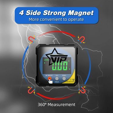 Угломер электронный "Digital Inclinometer Laser" магнитный, инклинометр, цифровой лазерный уровень