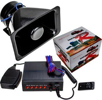 Спецсигнал СГУ 12v 150w "LOUD ELECTRONIC HORN" (Рупор, мікрофон, блок спецсигналів 5 мелодій)