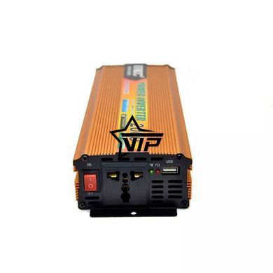 Инвертор 12V-220 "UKC 2000W", преобразователь напряжения 12V-220V (1USB, 1 розетка, мощность 2000Вт)