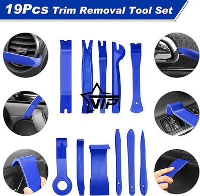 Набор инструментов для снятия обшивок "CRAFT 19B" (облицовки, клипс), демонтажа деталей салона автомобиля