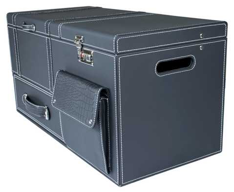 Кожаный сундук Eichholtz Flightcase Brown Leather W/Stand