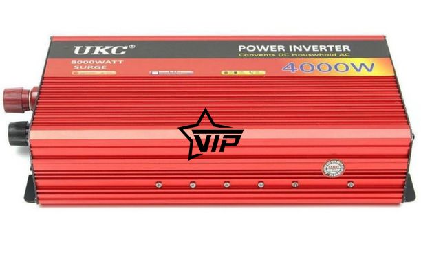 Інвертор 12V-220 "UKC 4000W", перетворювач напруги 12V-220V (1 розетка, потужність 4000Вт)